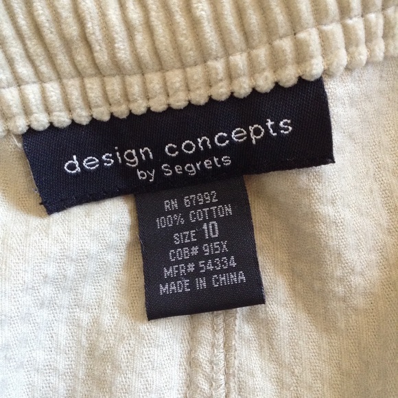 DESIGN CONCEPTS  TAN CORDUROY MAXI SKIRT 10 - Picture 4 of 4